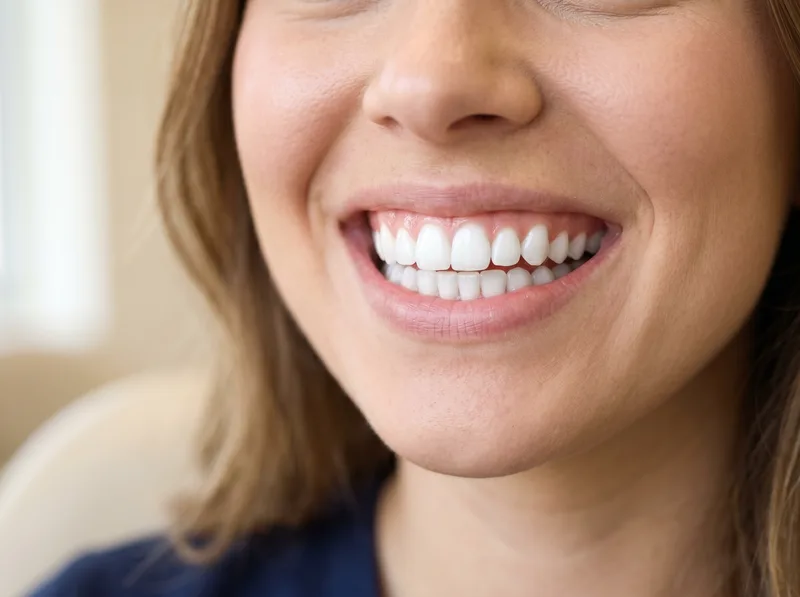 Sourire aligné et naturel après orthodontie invisible